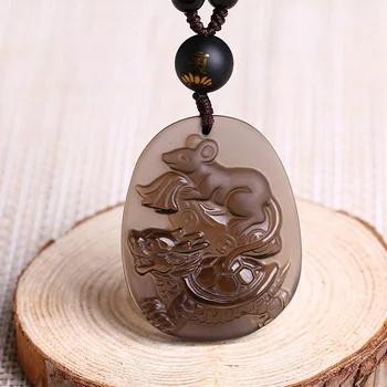 

Tortoise offerings treasure obsidian pendant is a dragon 2017 lucky mascot