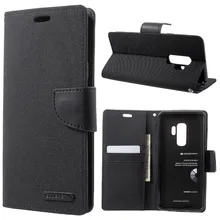 

MERCURY GOOSPERY for Samsung Galaxy S9 Plus S9+ Case Canvas Diary Stand Leather Wallet Case for Samsung S9 Plus Cover Coque