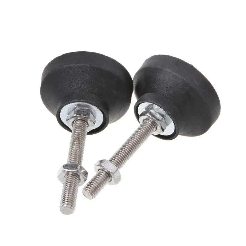 

10 pcs Adjustable Lathe Leg Thread Type levelling Feet Swivel Base Articulating Leveling legs Furniture Glide Pad M8