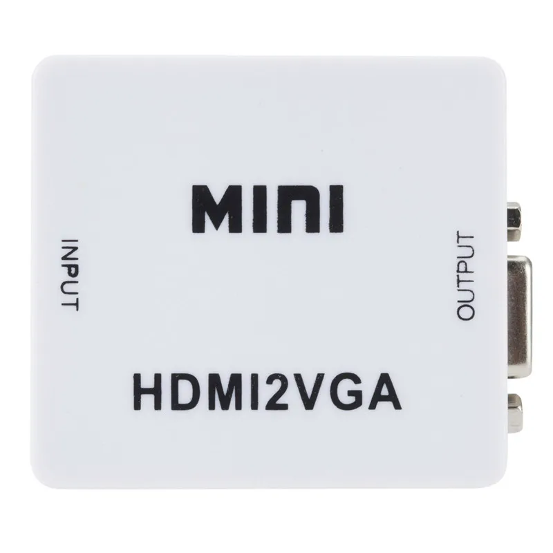  1080 P Mini HDMI a VGA Convertitore Adattatore con Audio HDMI2VGA HD Video Box Adattatore Per Xbox3