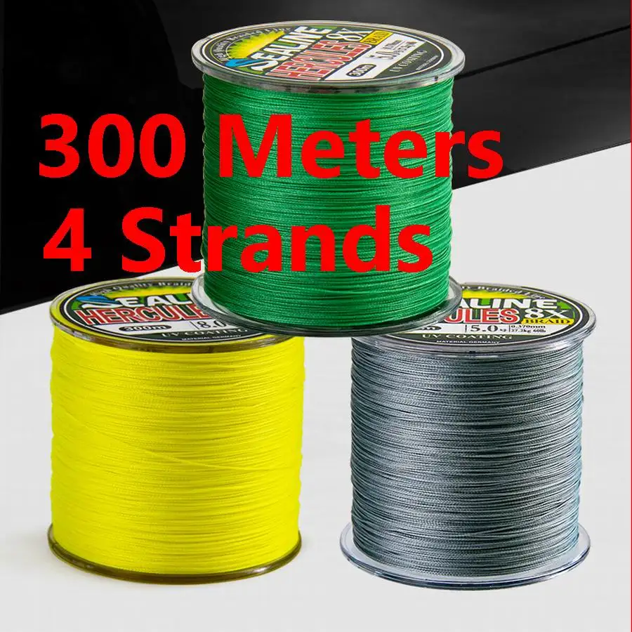300M Different Sizes and Colours 4 Strands 4 Braid PE Line PE Thread