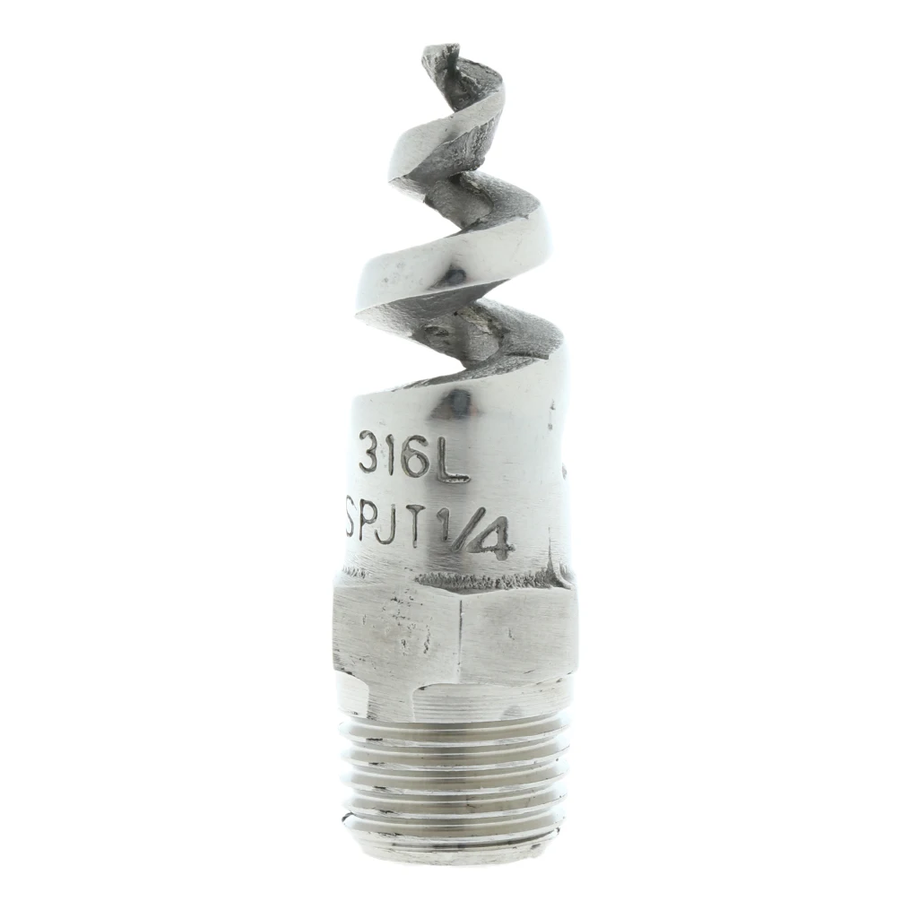 Spiral Cone Atomization Spray Nozzle 1/4' /Male/ 316L Stainless Steel 120°