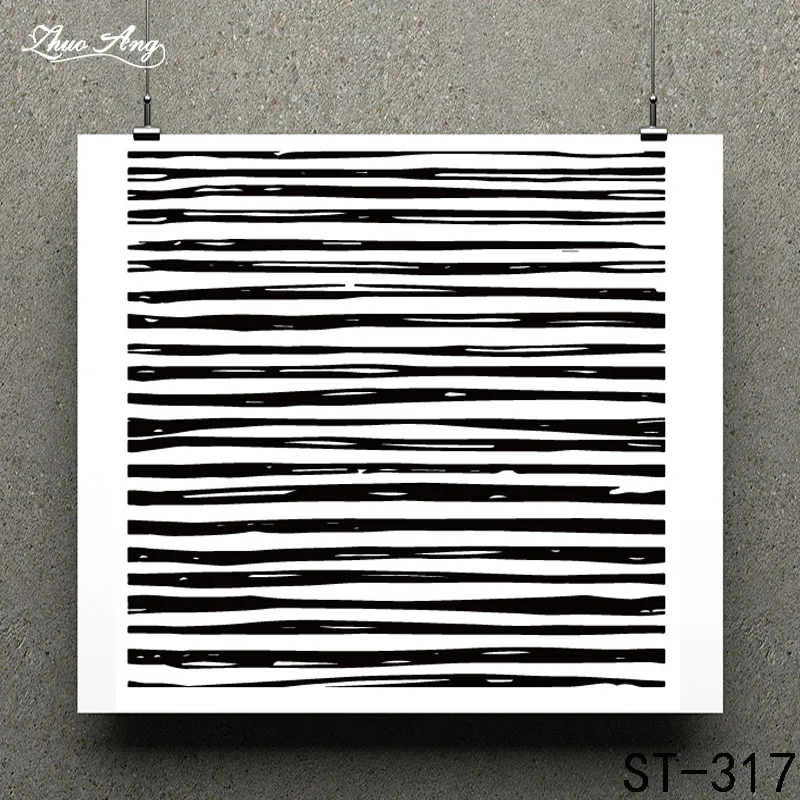 

ZhuoAng black strips Clear Stamp for Scrapbooking Rubber Stamp Seal Paper Craft Clear Stamps Card Making