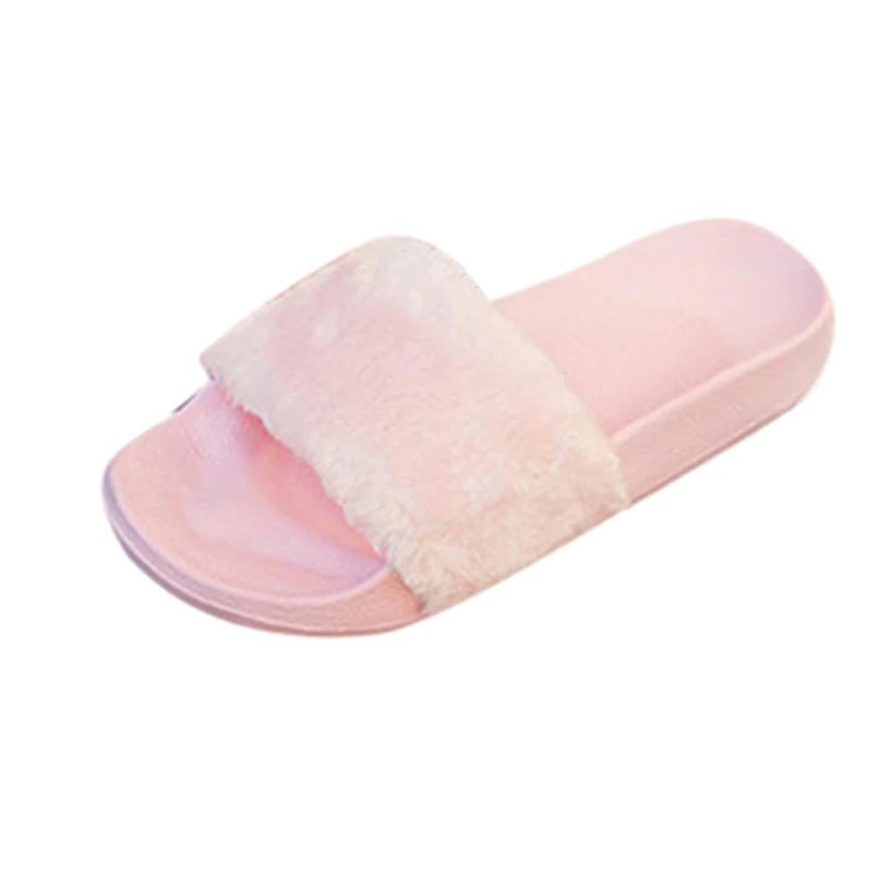 WD04 shoes woman flip flops Womens Ladies Slip On Sliders Fluffy Faux Fur Flat Slip New WD04 shoes woman flip flops Womens Ladies Slip On Sliders Fluffy Faux Fur Flat Slip New