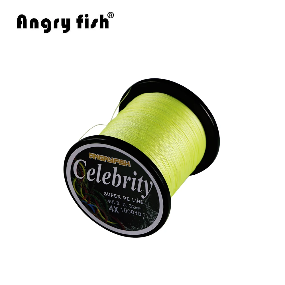 

Angryfish 914M 1000Yards PE Braided Fishing Line 4 strands Strong Strength