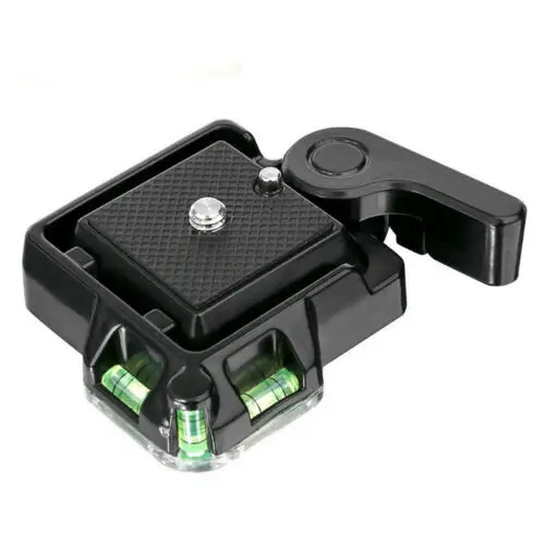

Compact Quick Release Adapter Assembly Camera Platform Plate Mount Base Black
