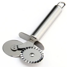 Двойной нержавеющей стали фракция колеса нож/две головы пицца режущий/кружева резак