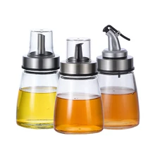 3 шт./компл. Стекло жидкого масла бутылок и банок Нержавеющая сталь приправа Коробки специй Кухня хранения специй Организация аксессуары