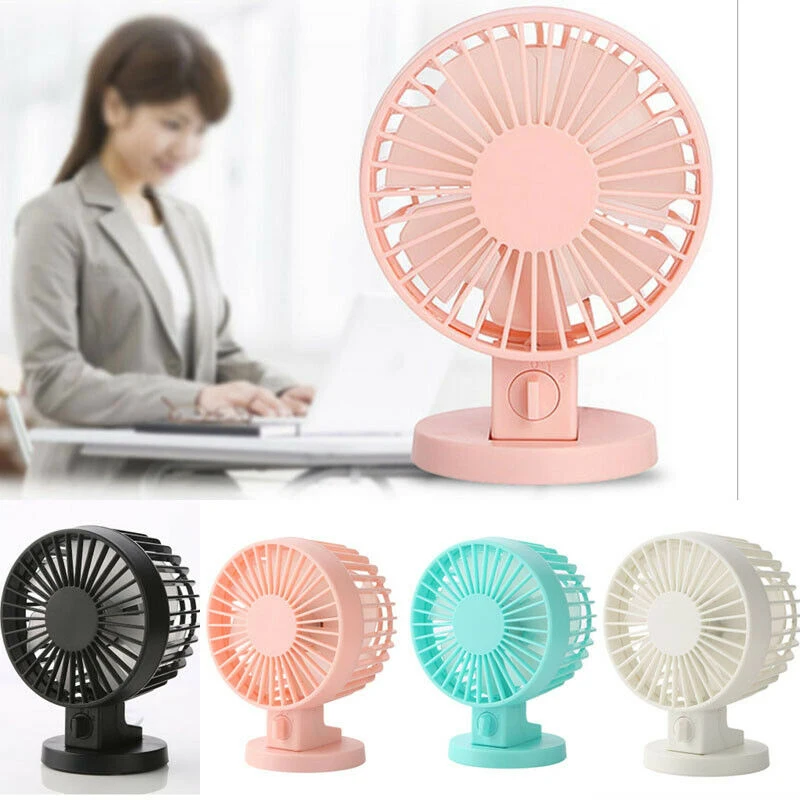 Color : Black Mini Portable Cooling Fan Mini USB Power Desk Stand Fan Cute Hangable Fan Home Office Desktop Decoration Portable Hot Summer Supply