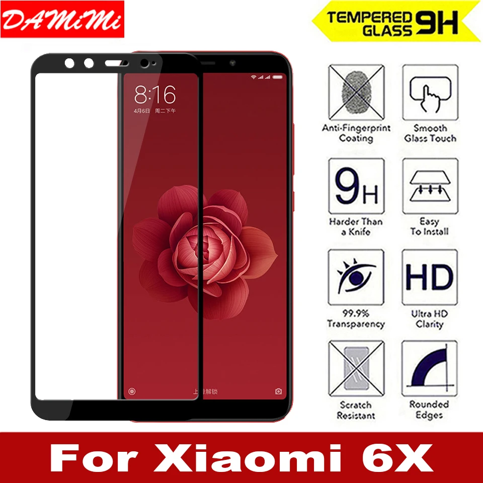 Фирменная Новинка 9 H полное покрытие закаленное Стекло Для Сяо mi 6x