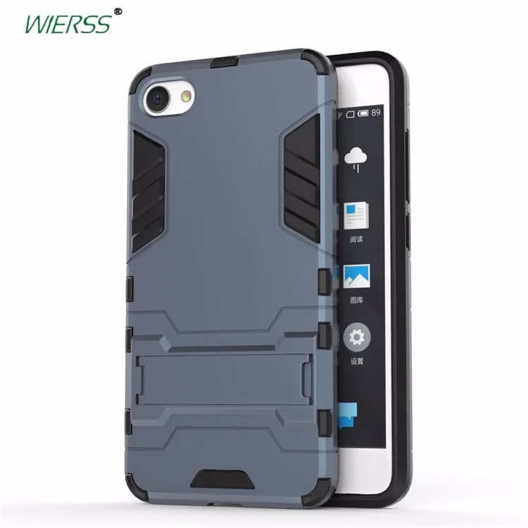 meizu phone case with stones black 3D Shockproof Stand Case for Meizu m6 note Combo Armor CASE Case Cover meizu phone case with stones craft