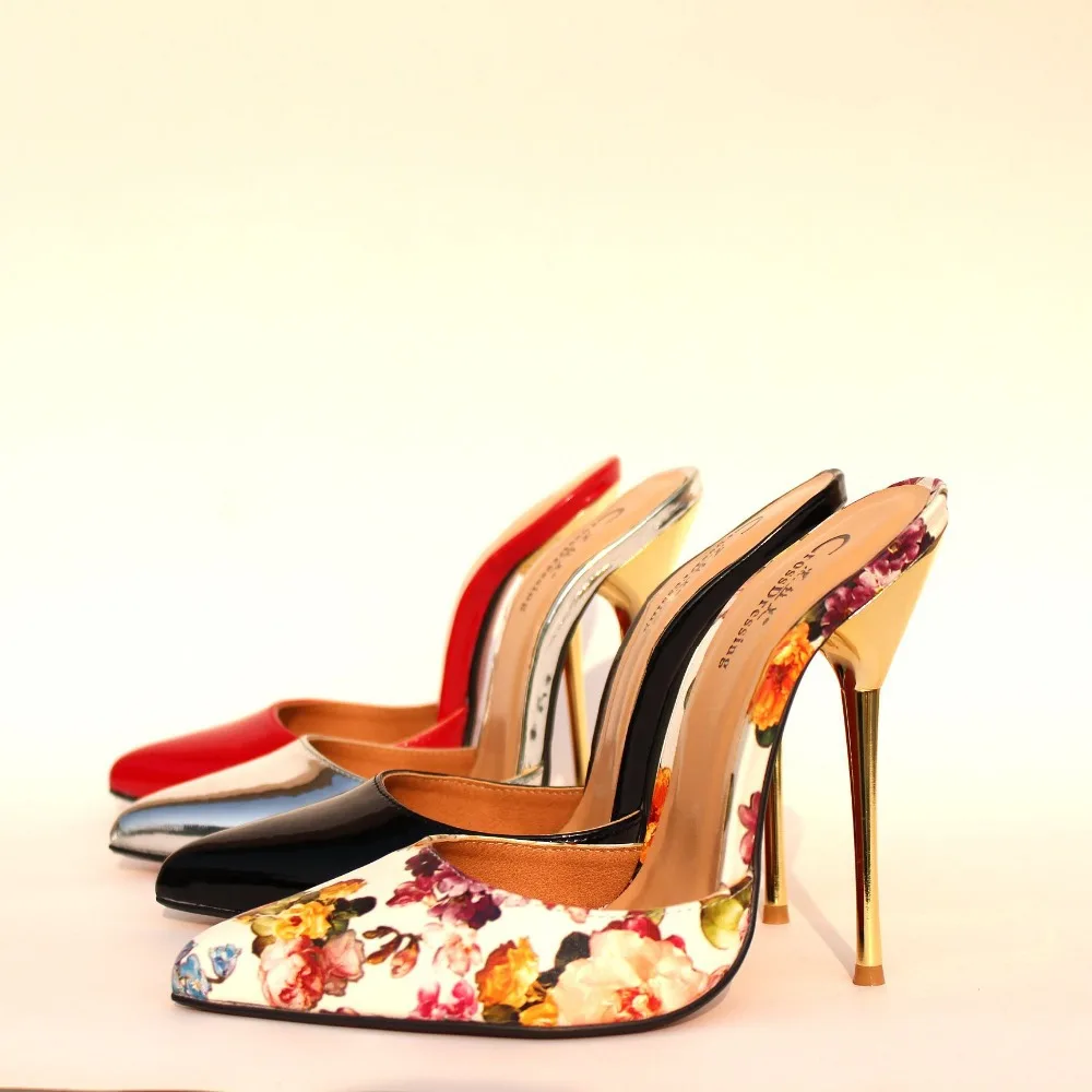 2016 Shoes Women Heels Shoes High Heels Pointed Toe Plus Size 40 46 47 48 49