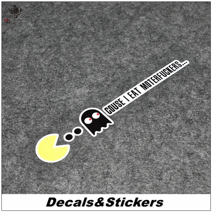 NO.L162 Funny Pac-Man 3M Reflective Modified Stickers Car Glass Waterproof MOTO GP Decals Racing Motorcycle Motocross | Автомобили и