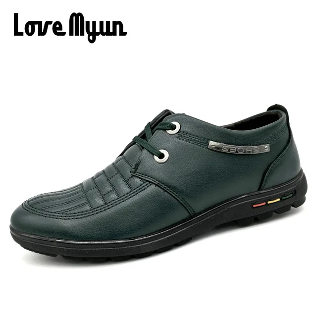 clearance sale !!New Spring Autumn Casual Fashion Men pu Leather Waterproof Shoes male Oxfords