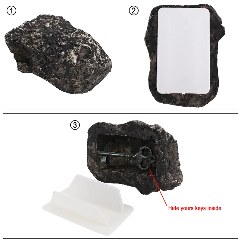 

Safety Box Simulation Rock Stone Case Creative Key Safe Stash Case Key Safe Box Cash Saving