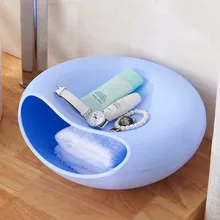 Food Storage Box Multifunctional Circular Plastic Double Deck Snacks Dual Purpose Tabletop Grocerie 4Colors Creative Shape 1PC