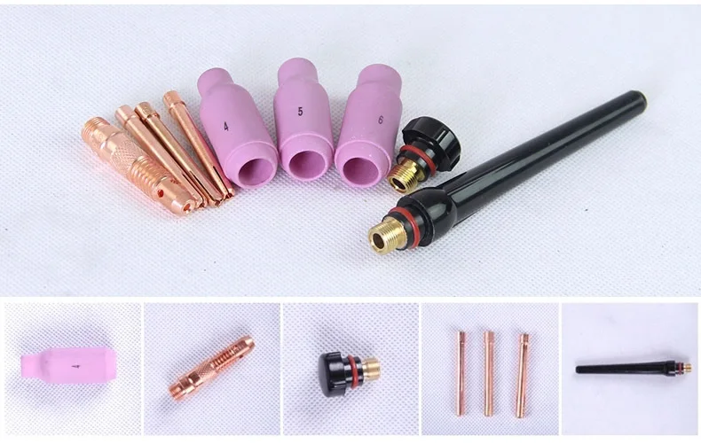

MIA welding machine TIG TORCH CONSUMABLES&74 PCS FREE SHIPPING