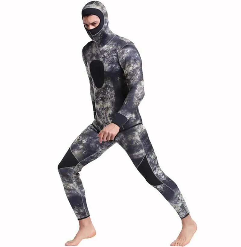 SBART 3MM 5MM Neoprene Dive Wetsuit Warm Winter Swimming Surfing Long Sleeve Hooded Two-piece Thicker Diving Swimming SBART 3MM 5MM Neoprene Dive Wetsuit Warm Winter Swimming Surfing Long Sleeve Hooded Two-piece Thicker Diving Swimming