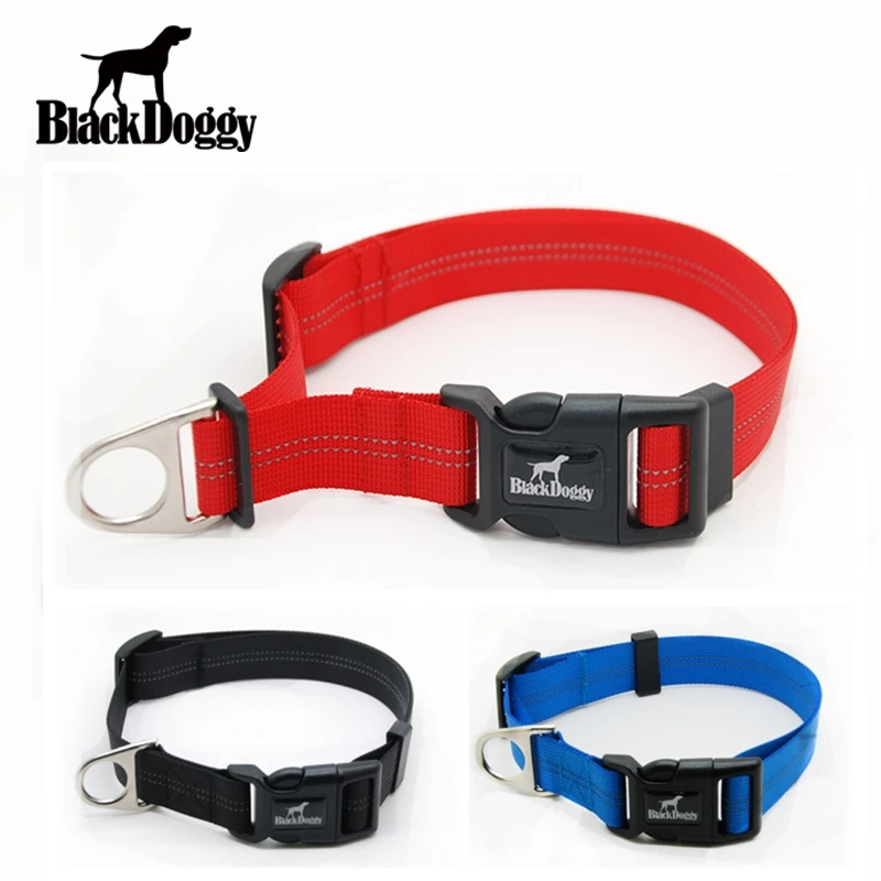 

Amy Dog Collar 38-65CM Big/Large Size Adjustable Collars Walking Training Pet Collars Soft Webbing Nylon With Antirust Buckle