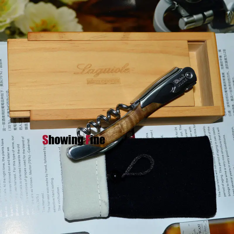 Laguiole штопор для вина в деревянной коробке|bottle opener|wine corkscrewwine bottle opener |