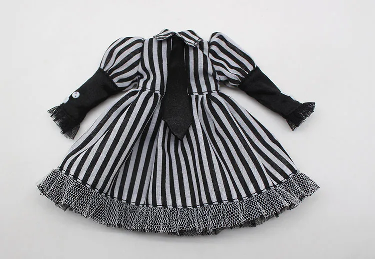 

Doll clothes Blyth doll Black dress and shoes high heel and doll clothes a suits doll accessories