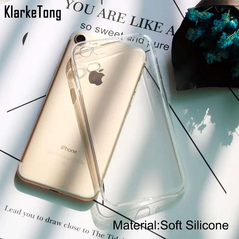 Custom Design DIY Transparente Silicone Case Cover For iPhone 6 6s 5 5s SE 7 6plus 8 X Customized Printing Cell Phone Case