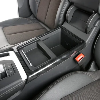

WELKINRY car auto cover for Audi Q5 FY 2018 2019 ABS chrome armrest container storage box water cup holder trim