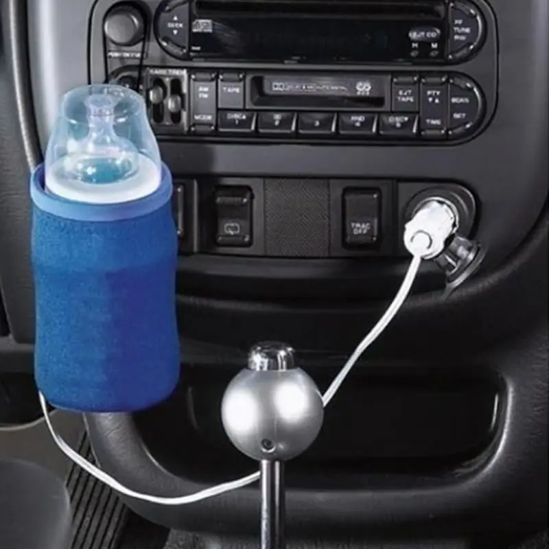 

DC 12V Car Baby Bottle Heaters With Car Charger Quickly Food Milk Travel Cup Warmer Heater Carbon Fiber Heating Material