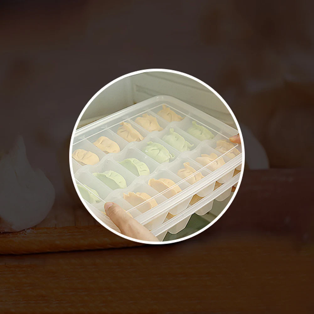 Портативный 30 ячеек кухонные коробки для хранения пельменей коробка для хранения холодильника коробка для хранения замороженных пельменей чехол-органайзер лоток