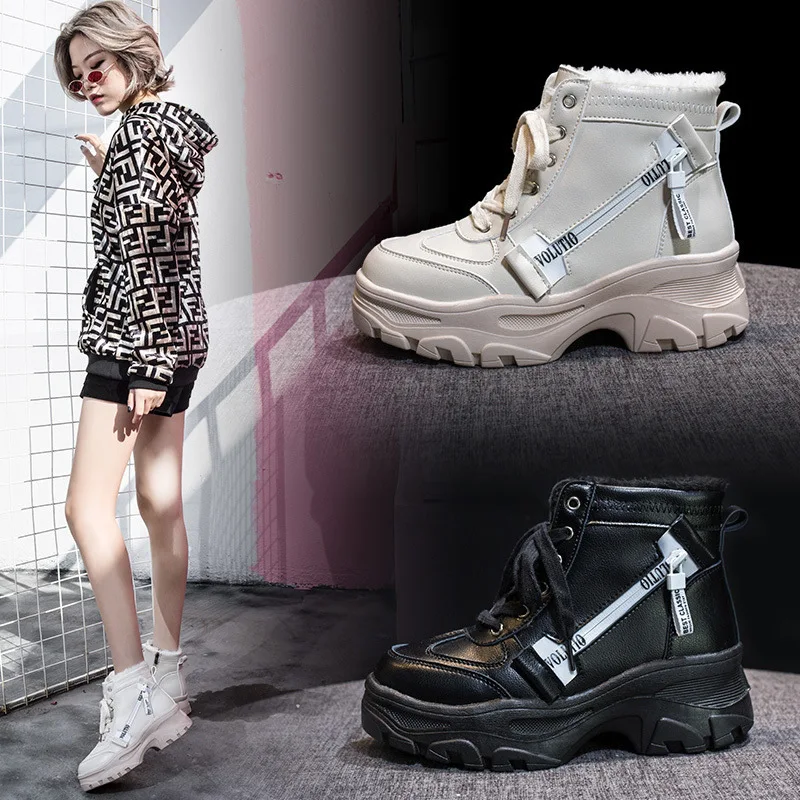 

Sneakers Women Winter Running Shoes for Women Cotton Plush Martin Boots Sport Shoes Woman 2018 Winter Shoes Women