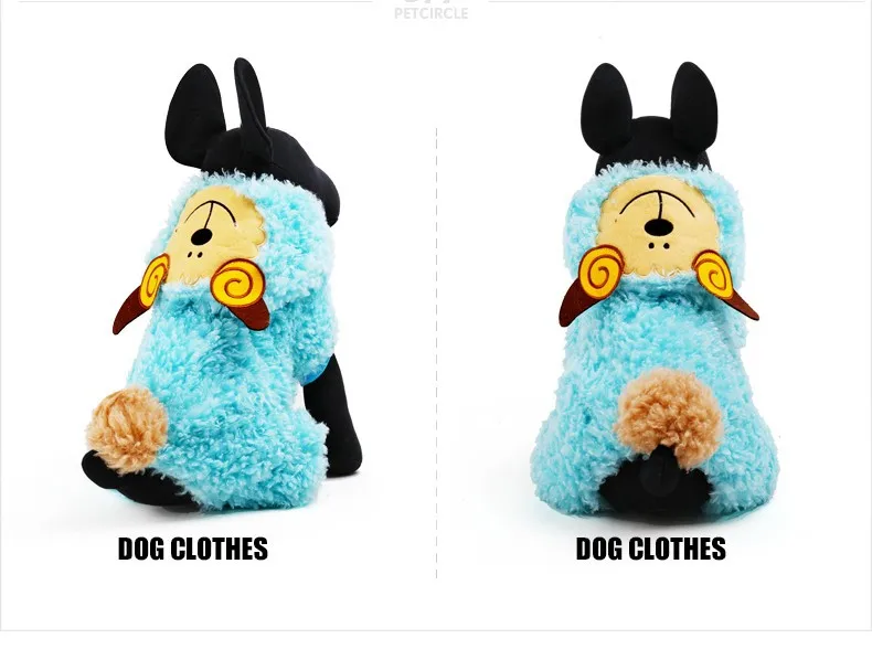 Одежда для собак, зимняя теплая овечья собака, пальто, куртка для домашних животных, собака чихуахуа, одежда, 3 цвета, размер XXS-L