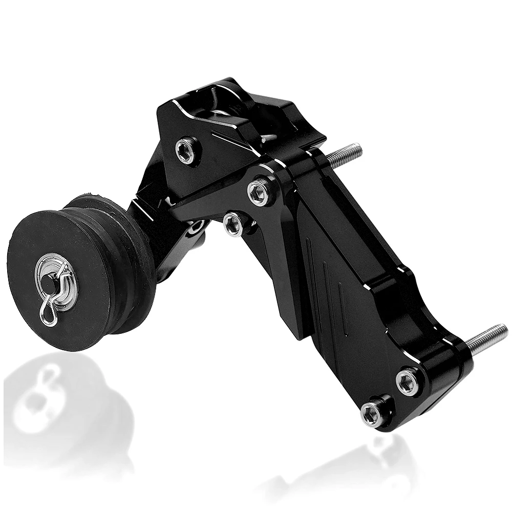 CNC Алюминий натяжитель цепи мотоцикла задний мост шпинделя регулятора для BMW G650GS F650GS F700GS F800GS/Adv F800GT F800R - Цвет: Черный