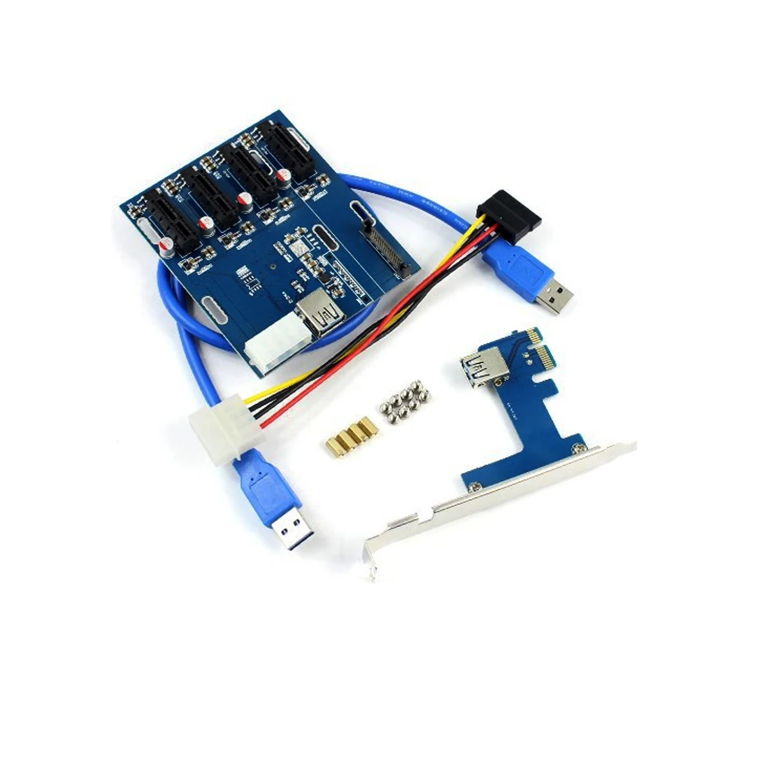 Nuevas tarjetas Add On PCIe 1 a 4 PCI express 1X ranuras Riser tarjeta Mini ITX a externo 4 PCI-e adaptador de ranura PCIe Puerto multialicate tarjeta Nuevas tarjetas Add On PCIe 1 a 4 PCI express 1X ranuras Riser tarjeta Mini ITX a externo 4 PCI-e adaptador de ranura PCIe Puerto multialicate tarjeta