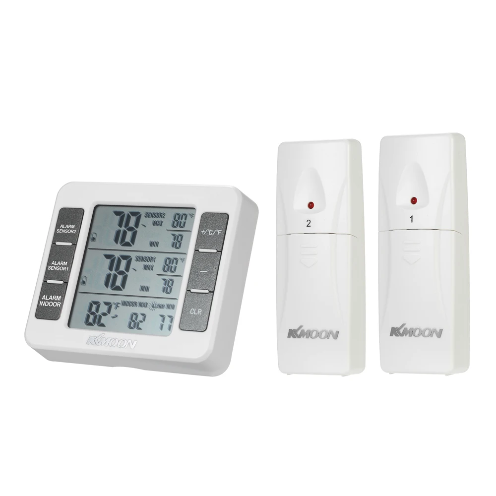 

Mini Digital Thermometer Temperature Meter with Wireless Outdoor Transmitter 0C-50C with Measurement C/F Max Min Value Display