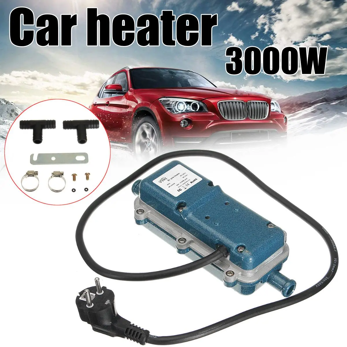 

Portable Car Engine Air Heater Preheater 220V 3000W Metal Engine Cycle Heating Machine Conditioner Warmer for Motorhome Car SUV