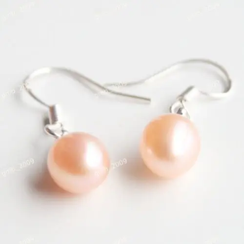

hot sell new - Hot sale new Style >>>>AAA+ 6-7MM Pair Natural Pink Akoya Freshwater Pearl 925 Silver Earrings