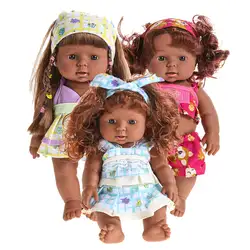28 см Симпатичные Reborn Baby Doll Мягкие винилсиликоновых реалистичные сопровождать игрушки куклы Прекрасный Новорожденный ребенок Говоря Звук