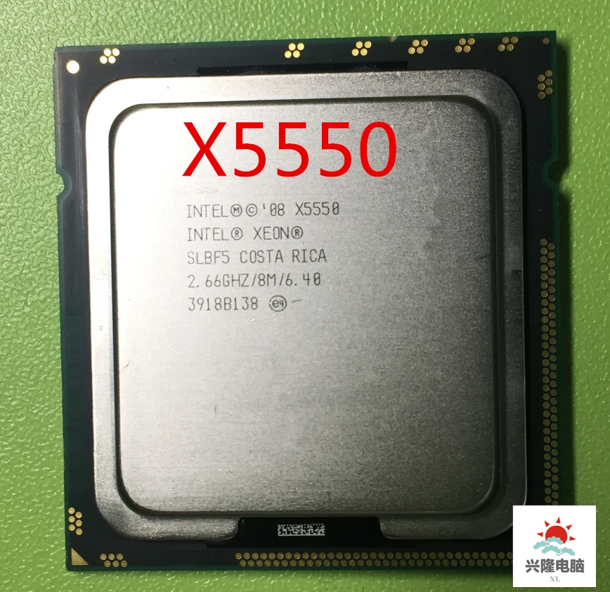 Сервисный процессор Intel Xeon X5550/2,66 ГГц/LGA1366/8 потоков/кэш L3 8 Мб/четырехъядерный/разбитые кусочки(Рабочая