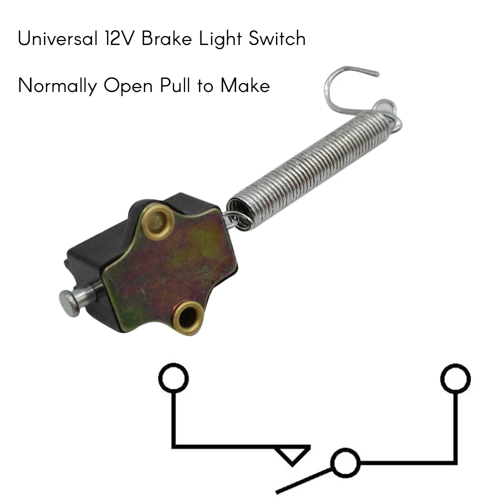 

KKMOON Universal 12V Motorcycle Rear Hollow Bolt Brake Light Switch Normally Open Pull to Make auto product