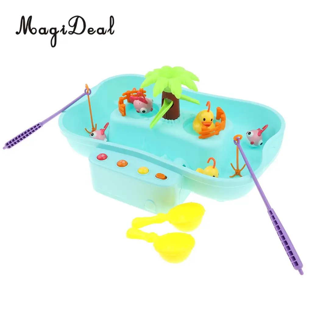 Electric Fishing Game Set with Music and Light, Kids Toddler Early Educational Toy, Best Gift for Boys and Girls 