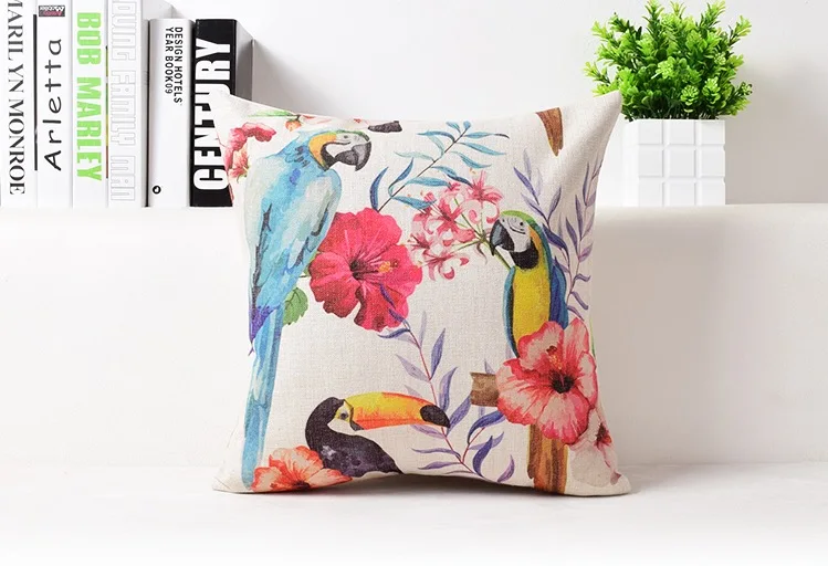 Psittacosis Parrot Talk Art Classic Massager Decorative Pillow