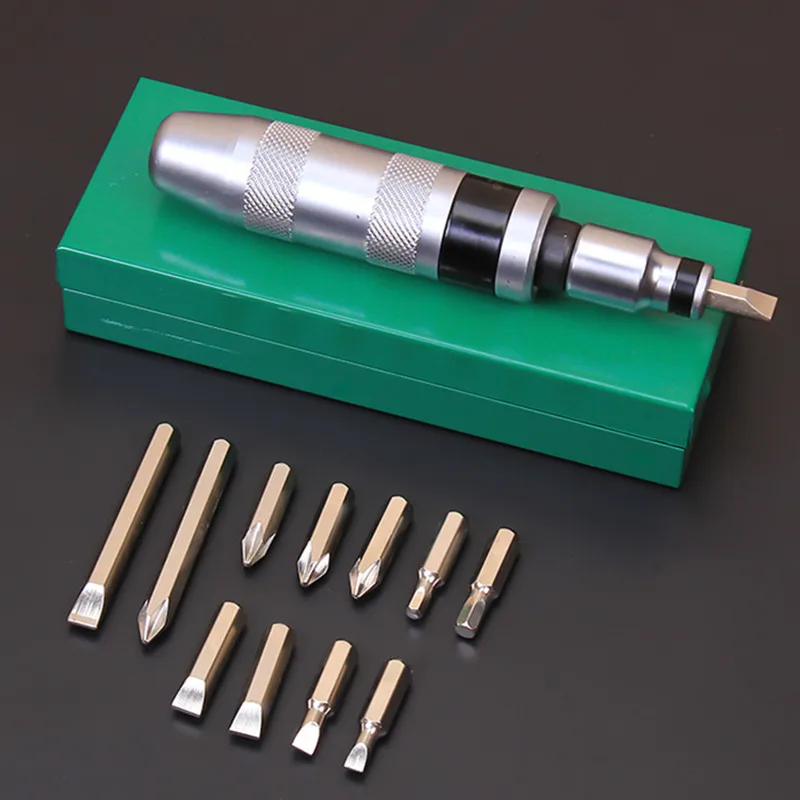 

High Quality Iron Box 13pcs/lot Multistandard Hardware Tool Screwdriver Maintenance Impact Screwdriver Set