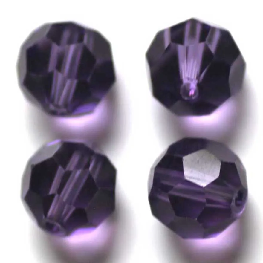 

Col.topaz dark sapphire crystal fashion diy jewelry 8mm round shape beads football style semi-crystal glass create your style