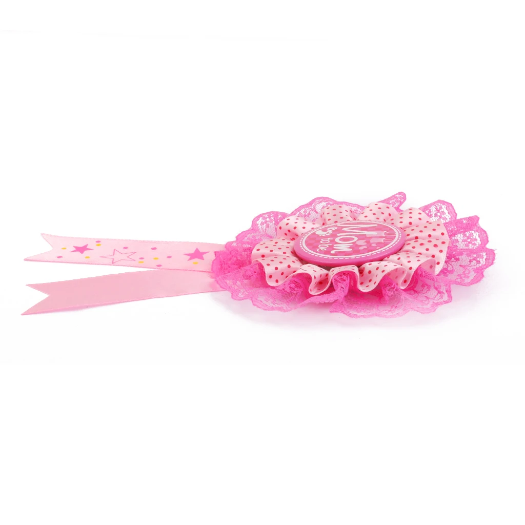 New Hot Sale Mom To Be Writing Award Ribbon Badge for Baby Shower Hens Night Party Favor Pink DIY Wedding Party Favor Decor Gift
