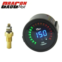 Dragon gauge "(52 мм) солнцезащитные очки светодиодный цифровой авто мотив датчик температуры масла и вольт датчик температуры метр