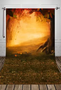 

5x7ft Moon Night Trees Photography Halloween Backdrop