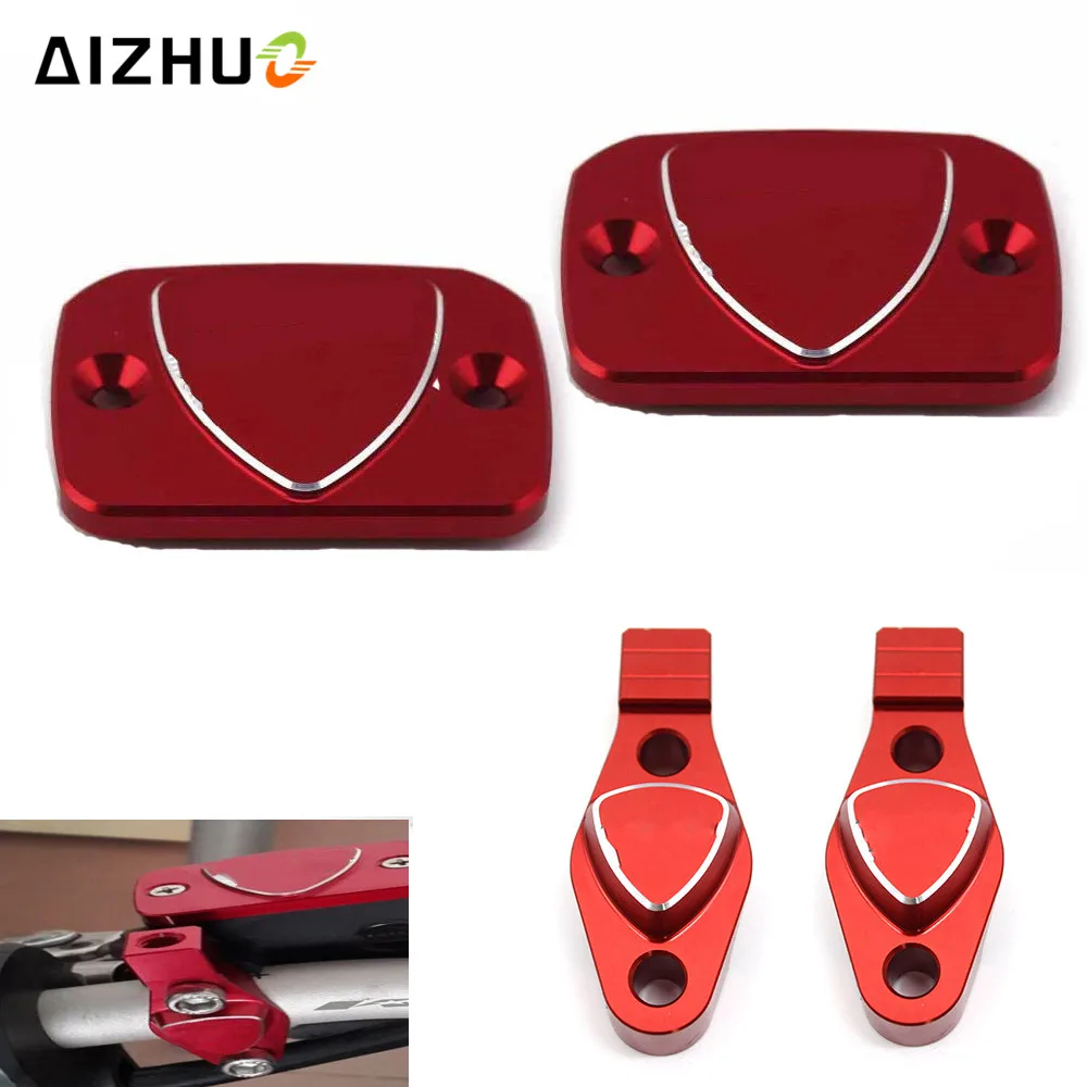 

Motorcycle Front Brake Fluid Reservoir mirror fixing code Cover Cap Handle bar For DUCATI 1199 1299 899 959 Panigale