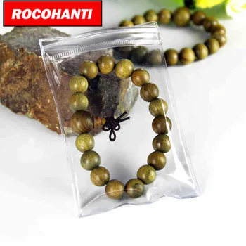 

200x custom Clear Custom thick Plastic ornaments jewelry packaging plastic zipper bags jewelry pouches