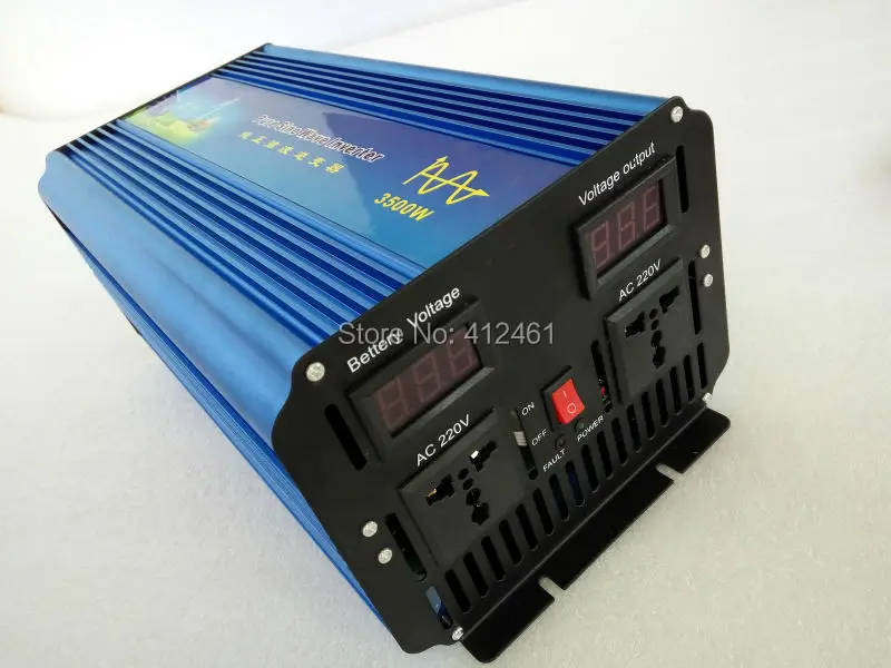 

Digital Display 7000W Peak 3500W Full Power,Off-Grid Inverter,12v 220v Invertor DC to AC Pure Sine Wave Solar Inverter