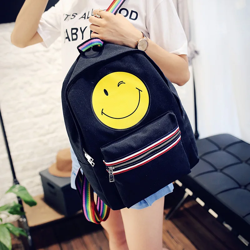 MIWIND Women Backpack Canvas Backpacks Softback Bags Brand Name Bag Preppy Style Bag Casual Backpacks